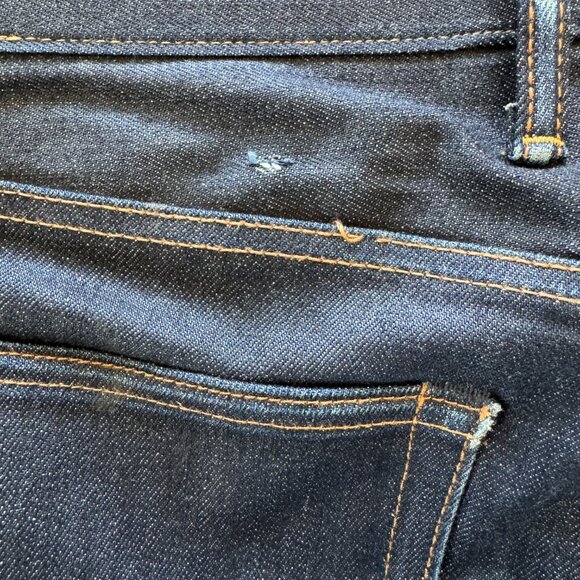 GAP 1969 Kaihara Japanese Selvedge Denim Pants -  36 x 30 Slim Fit - Raw Indigo - Picture 8 of 8